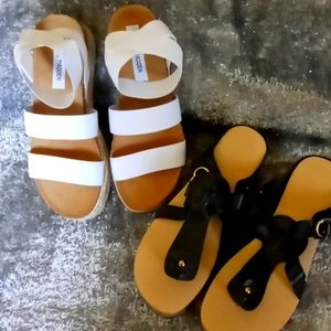 Two pairs of sandals